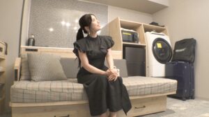 巻き髪ポニーテールしほりの女子会終わり初撮りSEX