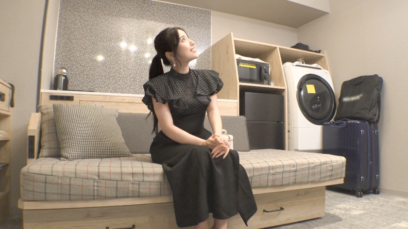 巻き髪ポニーテールしほりの女子会終わり初撮りSEX